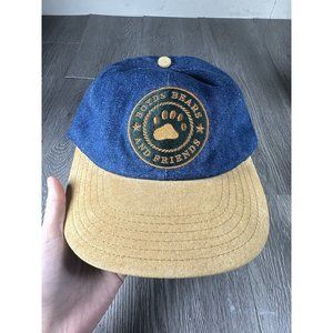 VINTAGE "Boyds Bears And Friends " Bearwear Denim Baseball Cap Adjustable Hat